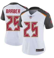 Women's Nike Tampa Bay Buccaneers #25 Peyton Barber White Vapor Untouchable Elite Player NFL Jersey