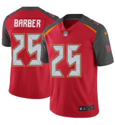 Youth Nike Tampa Bay Buccaneers #25 Peyton Barber Red Team Color Vapor Untouchable Limited Player NFL Jersey