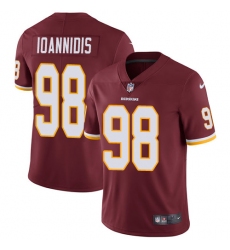 Men's Nike Washington Redskins #98 Matthew Ioannidis Burgundy Red Team Color Vapor Untouchable Limited Player NFL Jersey