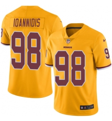 Men's Nike Washington Redskins #98 Matthew Ioannidis Limited Gold Rush Vapor Untouchable NFL Jersey