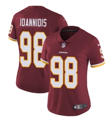 Women's Nike Washington Redskins #98 Matthew Ioannidis Burgundy Red Team Color Vapor Untouchable Limited Player NFL Jersey