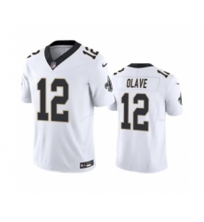 Men's New Orleans Saints #12 Chris Olave White 2023 F.U.S.E. Vapor Untouchable Limited Stitched Jersey