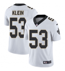 Men's Nike New Orleans Saints #53 A.J. Klein White Vapor Untouchable Limited Player NFL Jersey