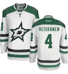 Men's Reebok Dallas Stars #4 Miro Heiskanen Authentic White Away NHL Jersey
