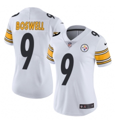 Women's Nike Pittsburgh Steelers #9 Chris Boswell White Vapor Untouchable Limited Player NFL Jersey