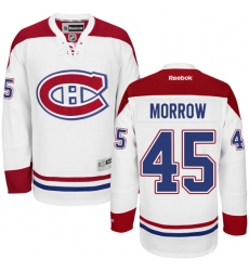 Women's Reebok Montreal Canadiens #45 Joe Morrow Authentic White Away NHL Jersey