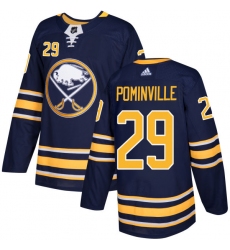 Men's Adidas Buffalo Sabres #29 Jason Pominville Premier Navy Blue Home NHL Jersey