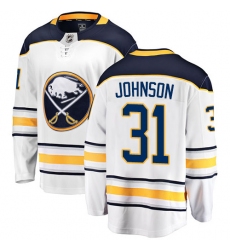 Youth Buffalo Sabres #31 Chad Johnson Fanatics Branded White Away Breakaway NHL Jersey