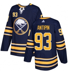 Men's Adidas Buffalo Sabres #93 Victor Antipin Premier Navy Blue Home NHL Jersey