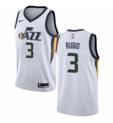 Men's Nike Utah Jazz #3 Ricky Rubio Authentic NBA Jersey - Association Edition