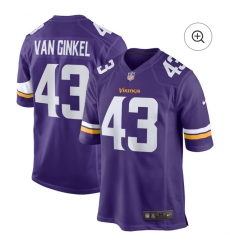 Men's Minnesota Vikings #43 Van Ginkel Purple 2025 F.U.S.E. Vapor Untouchable Limited Football Stitched Jersey