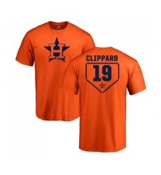 MLB Nike Houston Astros #19 Tyler Clippard Orange RBI T-Shirt