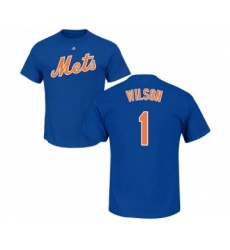 MLB Nike New York Mets #1 Mookie Wilson Royal Blue Name & Number T-Shirt