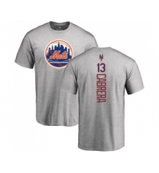 MLB Nike New York Mets #13 Asdrubal Cabrera Ash Backer T-Shirt