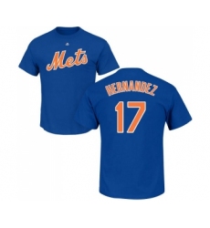 MLB Nike New York Mets #17 Keith Hernandez Royal Blue Name & Number T-Shirt
