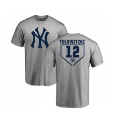 Baseball New York Yankees #12 Troy Tulowitzki Gray RBI T-Shirt