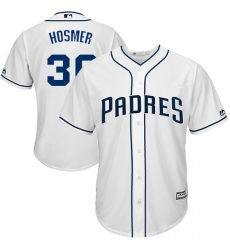 Men's Majestic San Diego Padres #30 Eric Hosmer Replica White Home Cool Base MLB Jersey