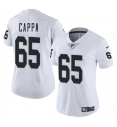 Women's Las Vegas Raiders#65 Alex Cappa White 2025 Vapor Football Stitched Jersey(Run Small)