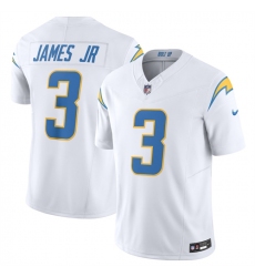 Men's Los Angeles Chargers #3 Derwin James Jr. White 2025 F.U.S.E. Vapor Untouchable Limited Football Stitched Jersey