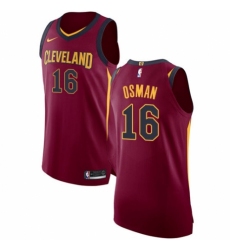 Youth Nike Cleveland Cavaliers #16 Cedi Osman Authentic Maroon NBA Jersey - Icon Edition