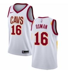 Youth Nike Cleveland Cavaliers #16 Cedi Osman Swingman White NBA Jersey - Association Edition