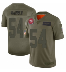 Youth San Francisco 49ers #54 Fred Warner Limited Camo 2019 Salute to Service Football Jersey