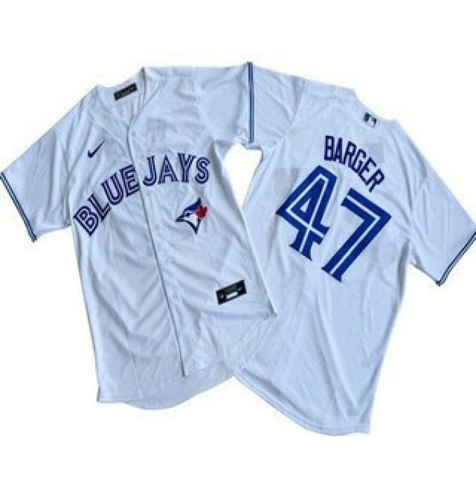 Men's Toronto Blue Jays #47 Addison Barger White Cool Base Jersey