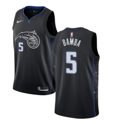 Women's Nike Orlando Magic #5 Mohamed Bamba Swingman Black NBA Jersey - City Edition