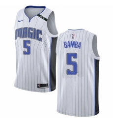 Youth Nike Orlando Magic #5 Mohamed Bamba Swingman White NBA Jersey - Association Edition