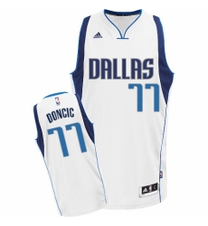 Women's Nike Dallas Mavericks #77 Luka Doncic Swingman White Home NBA Jersey - Association Edition