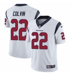 Youth Nike Houston Texans #22 Aaron Colvin White Vapor Untouchable Limited Player NFL Jersey