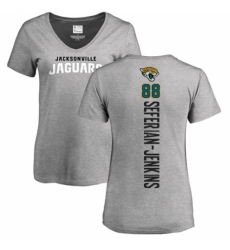 NFL Women's Nike Jacksonville Jaguars #88 Austin Seferian-Jenkins Ash Backer T-Shirt