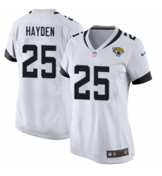 Women's Nike Jacksonville Jaguars #25 D.J. Hayden Game White NFL Jersey