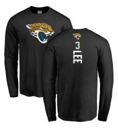 NFL Nike Jacksonville Jaguars #3 Tanner Lee Black Backer Long Sleeve T-Shirt