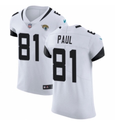 Men's Nike Jacksonville Jaguars #81 Niles Paul White Vapor Untouchable Elite Player NFL Jersey