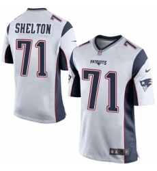 Men's Nike New England Patriots #71 Danny Shelton Game White NFL Jersey