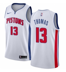 Youth Nike Detroit Pistons #13 Khyri Thomas Swingman White NBA Jersey - Association Edition