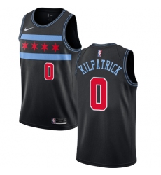 Men's Nike Chicago Bulls #0 Sean Kilpatrick Swingman Black NBA Jersey - City Edition