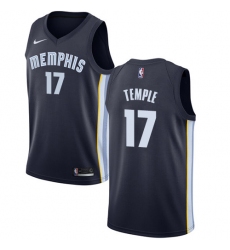 Men's Nike Memphis Grizzlies #17 Garrett Temple Swingman Navy Blue Road NBA Jersey - Icon Edition