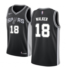 Youth Nike San Antonio Spurs #18 Lonnie Walker Swingman Black NBA Jersey - Icon Edition