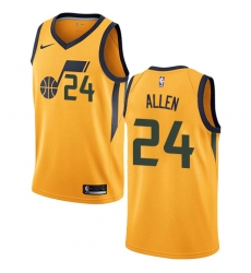 Women's Nike Utah Jazz #24 Grayson Allen Swingman Gold NBA Jersey Statement Edition