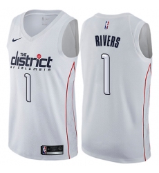 Women's Nike Washington Wizards #1 Austin Rivers Swingman White NBA Jersey - City Edition