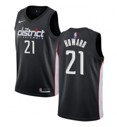 Men's Nike Washington Wizards #21 Dwight Howard Swingman Black NBA Jersey - City Edition