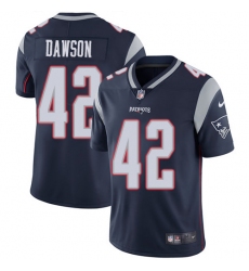 Men's Nike New England Patriots #42 Duke Dawson Navy Blue Team Color Vapor Untouchable Limited Player NFL Jersey
