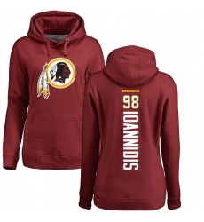 NFL Women's Nike Washington Redskins #98 Matt Ioannidis Maroon Backer Pullover Hoodie