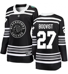 Women's Chicago Blackhawks #27 Adam Boqvist Black 2019 Winter Classic Fanatics Branded Breakaway NHL Jersey