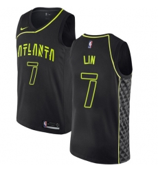 Youth Nike Atlanta Hawks #7 Jeremy Lin Swingman Black NBA Jersey - City Edition