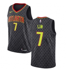 Youth Nike Atlanta Hawks #7 Jeremy Lin Swingman Black NBA Jersey - Icon Edition