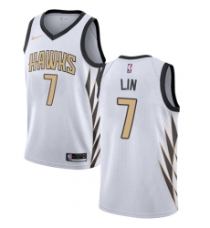 Youth Nike Atlanta Hawks #7 Jeremy Lin Swingman White NBA Jersey - City Edition
