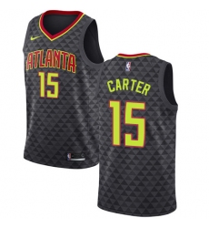 Youth Nike Atlanta Hawks #15 Vince Carter Swingman Black NBA Jersey - Icon Edition